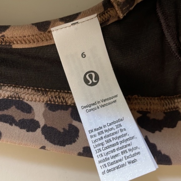 Lululemon Leopard Print Flow Y Bra - Picture 3 of 6